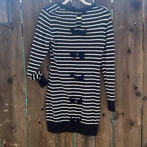 French connection sweater dress  size 6 -bows on back!